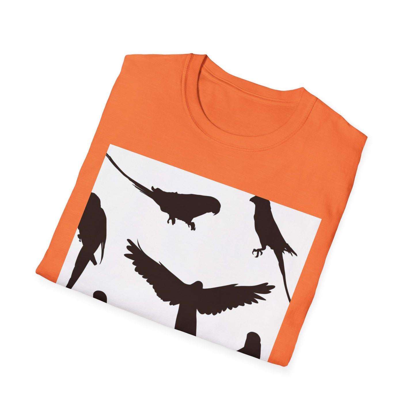 Minimalist Bird Silhouette Unisex Softstyle T-Shirt