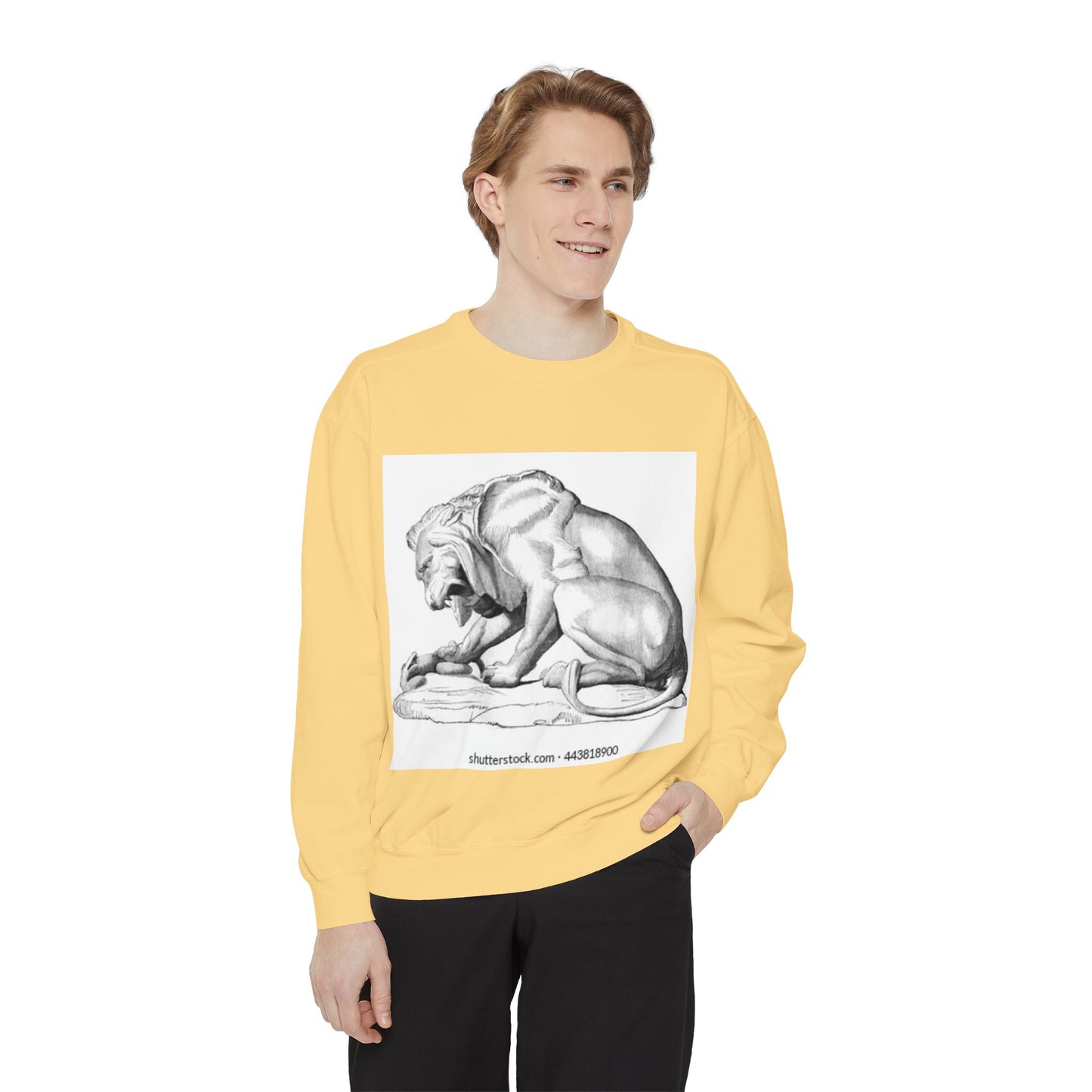 Artistic Lion Graphic Unisex Sweatshirt - Cozy & Stylish