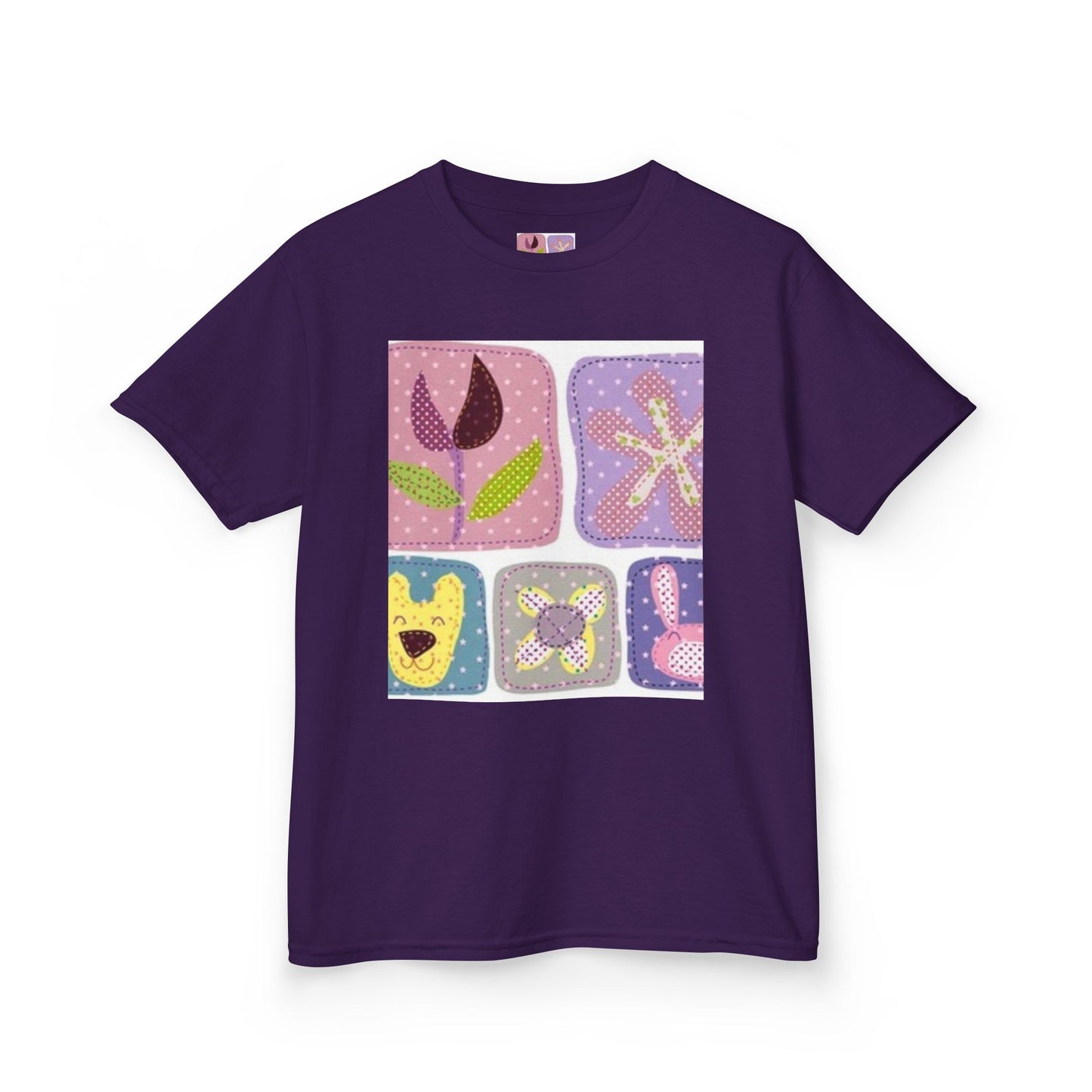 Colorful Kids’ Heavy Cotton™ Tee with Playful Patterns