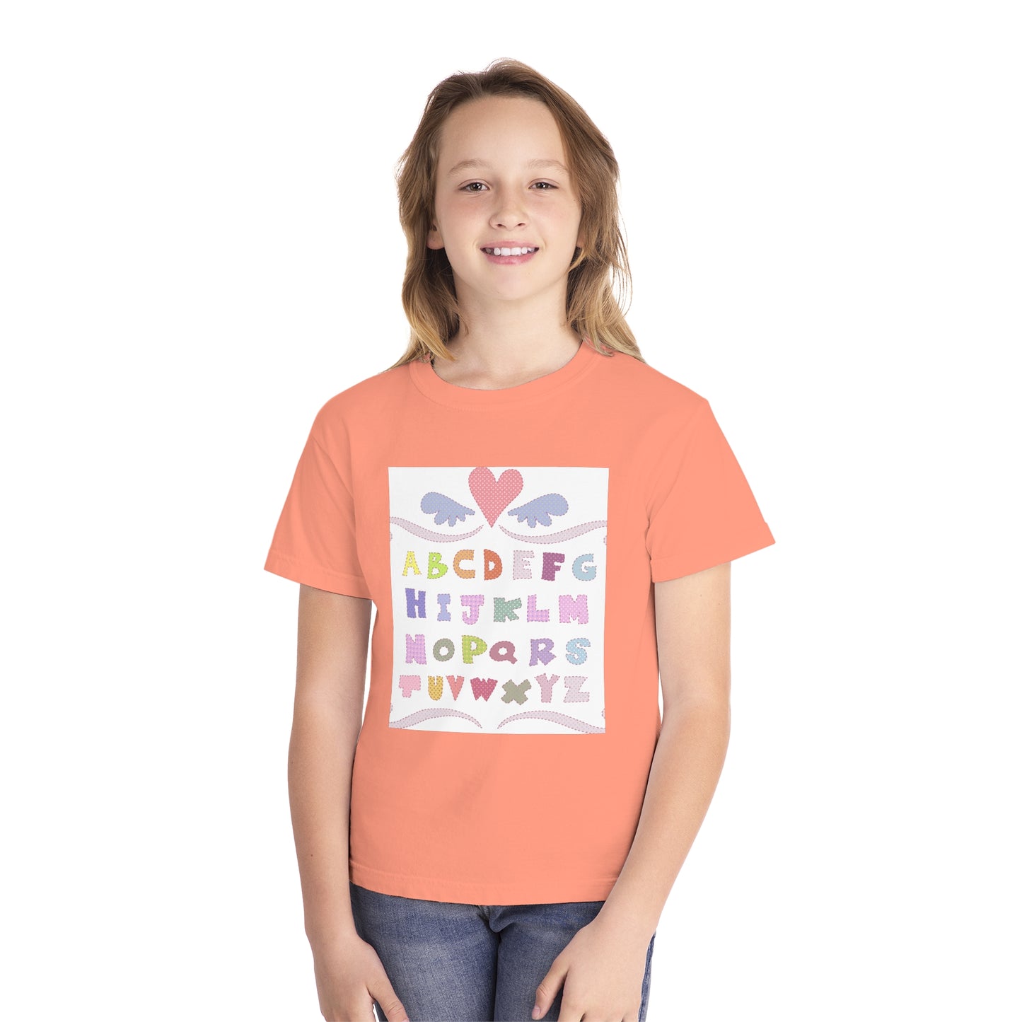 Youth Alphabet Love Tee - Fun & Playful Kids Shirt