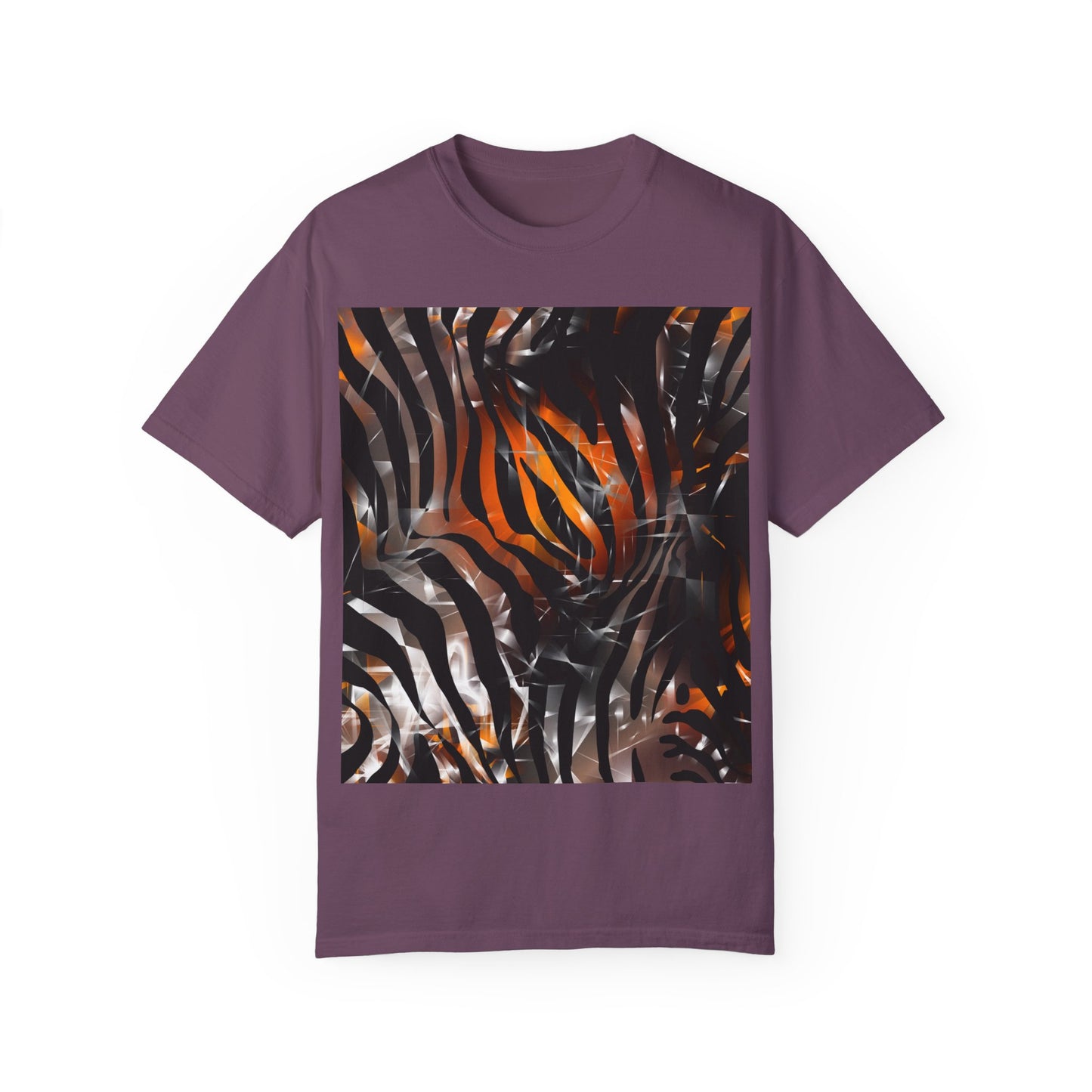 Vibrant Jungle Print Unisex Garment-Dyed T-Shirt