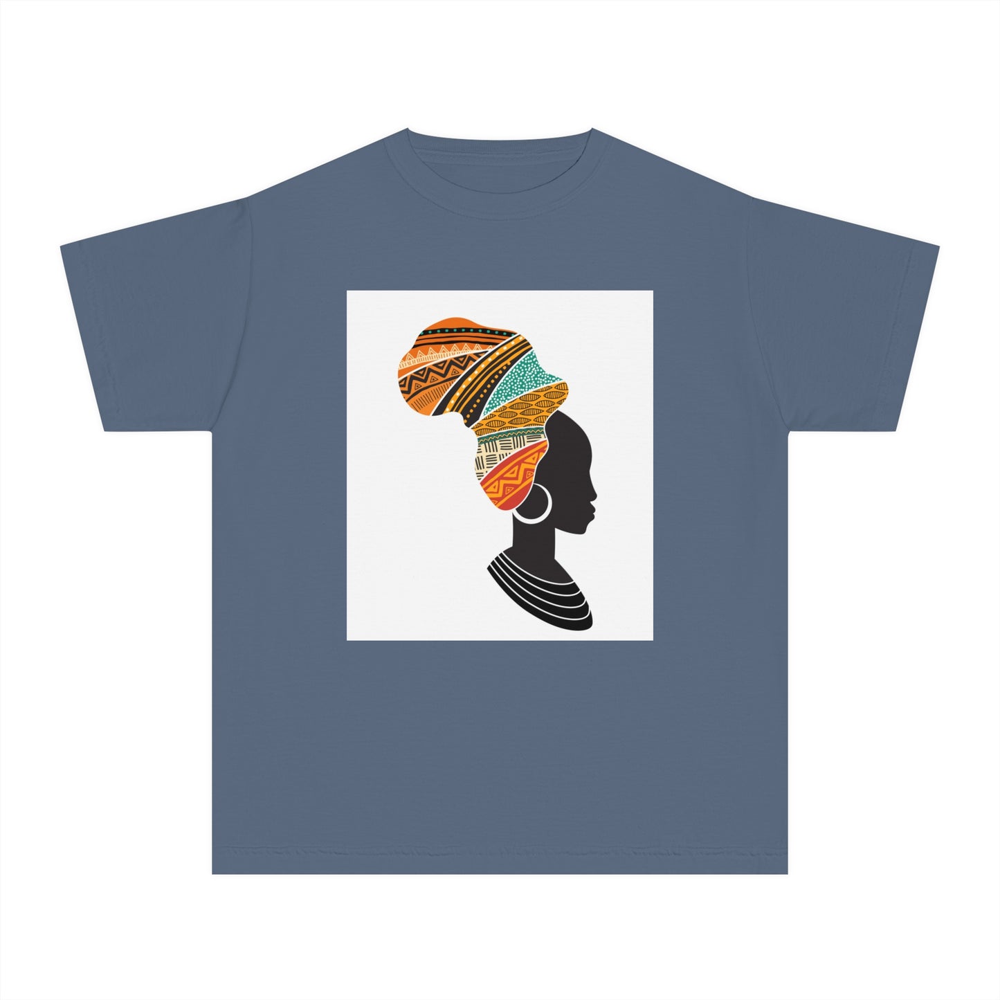 Youth Midweight Tee - African Heritage Design for Creative Kids