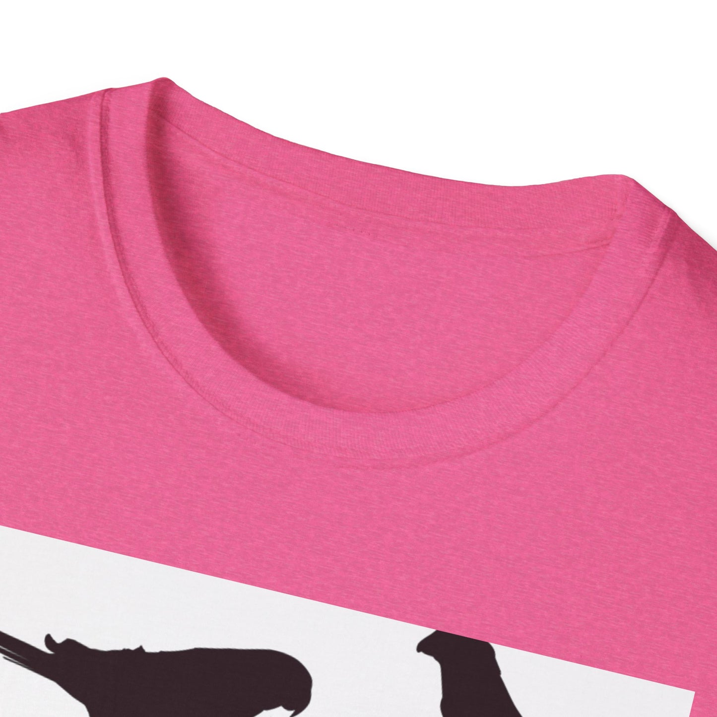 Minimalist Bird Silhouette Unisex Softstyle T-Shirt