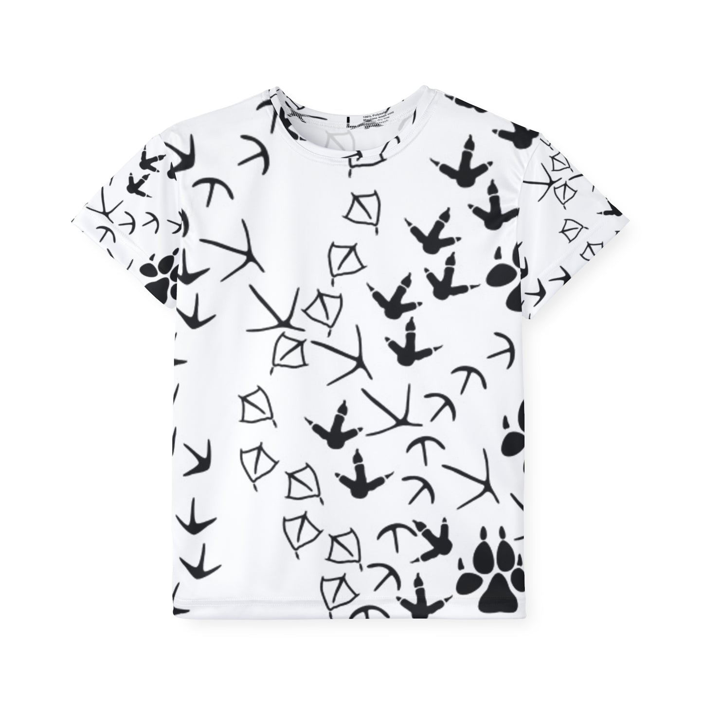 Kids Sports Jersey with Animal Tracks Design | Fun & Playful Activewear