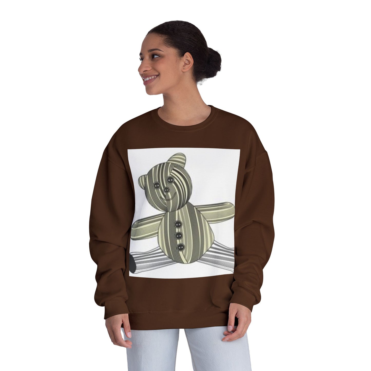 Cozy Teddy Bear Graphic Sweatshirt - Perfect for All Ages