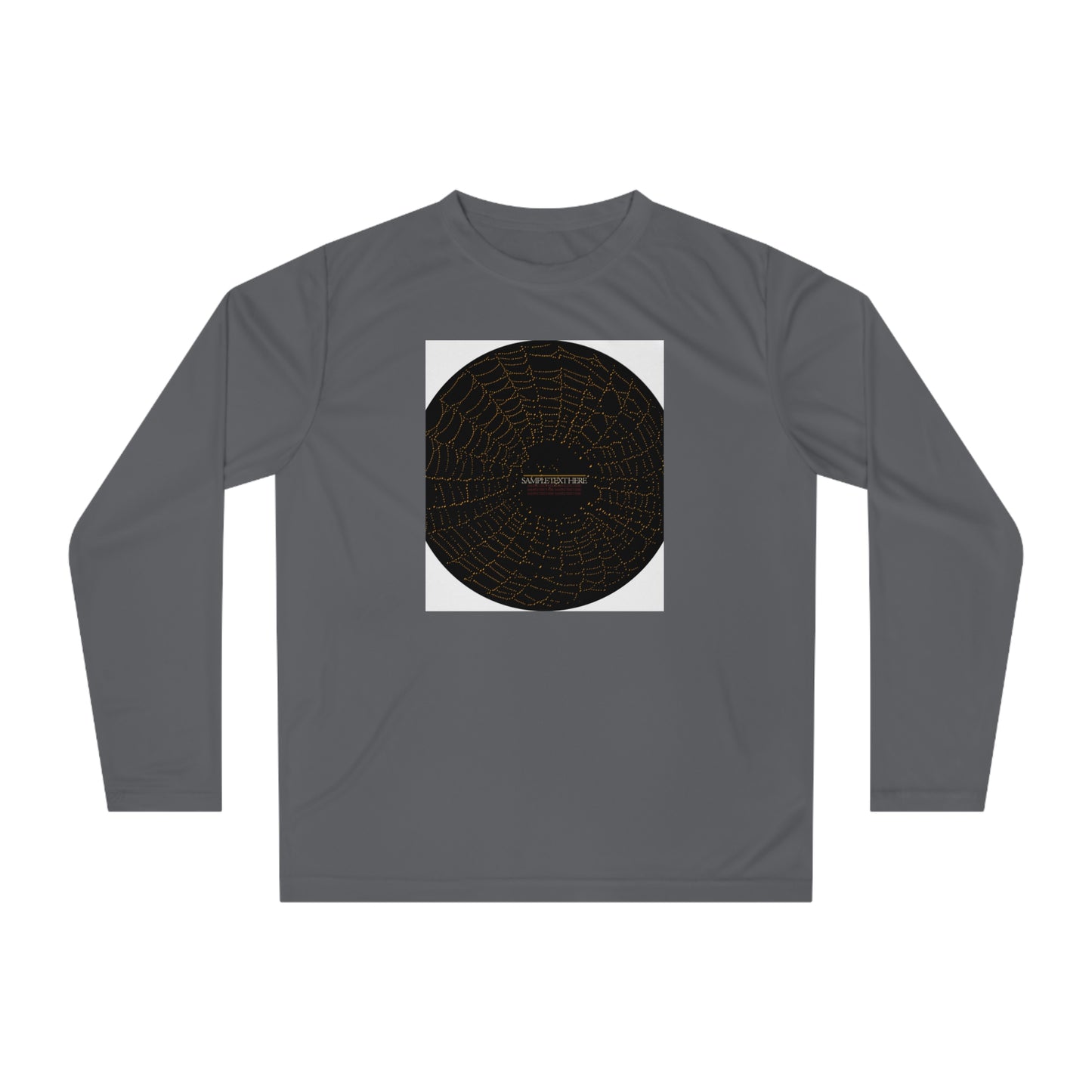 Unisex Performance Long Sleeve Shirt - Spider Web Design for Active Lifestyle