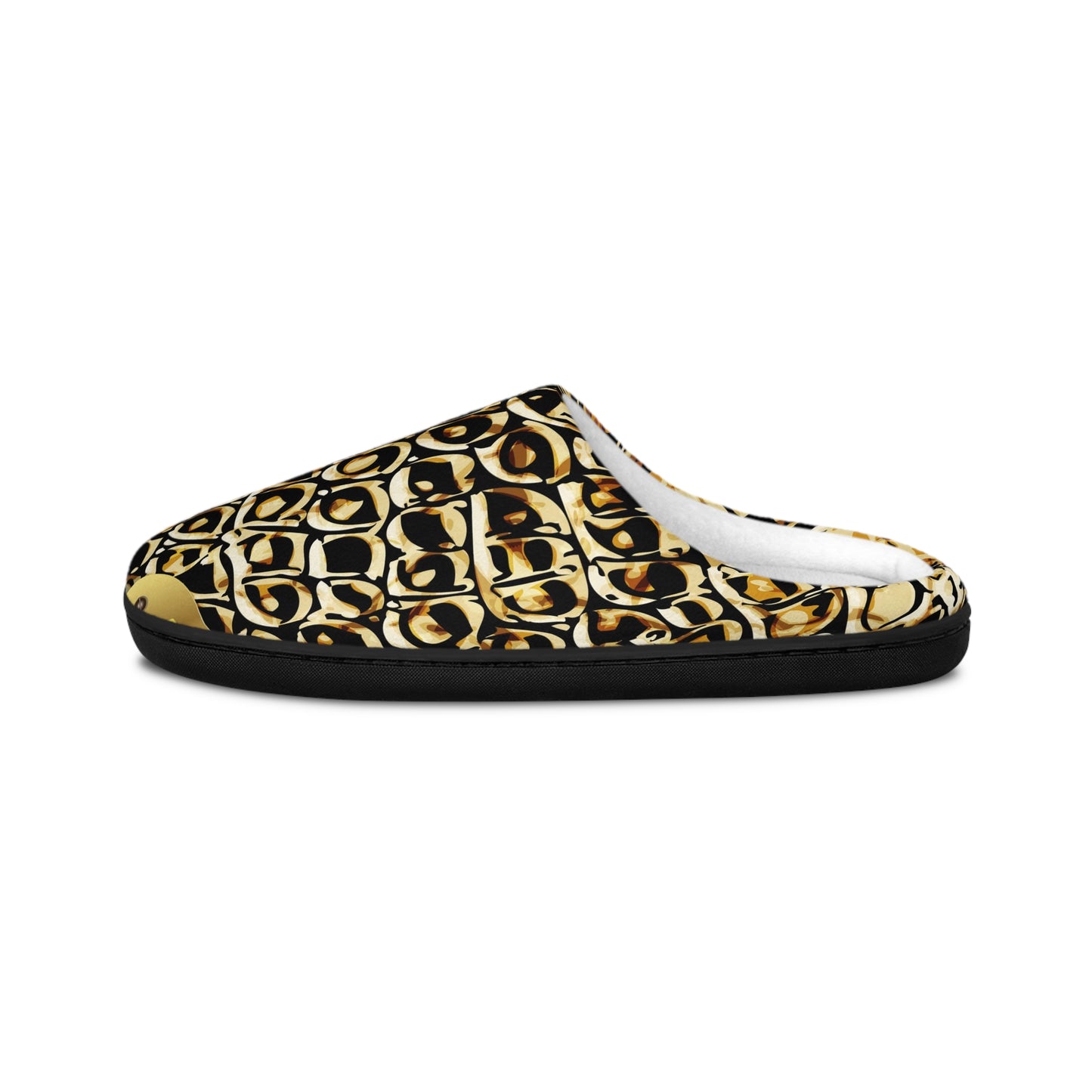 Cozy Men's Indoor Slippers with Luxurious Animal Print Design