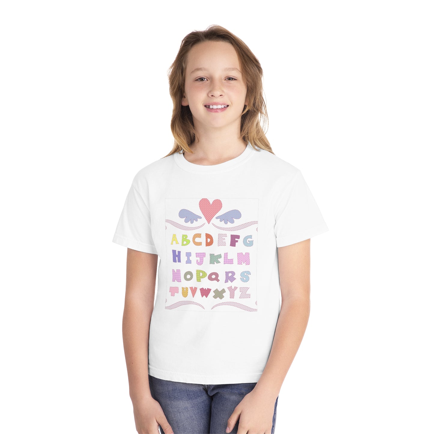 Youth Alphabet Love Tee - Fun & Playful Kids Shirt