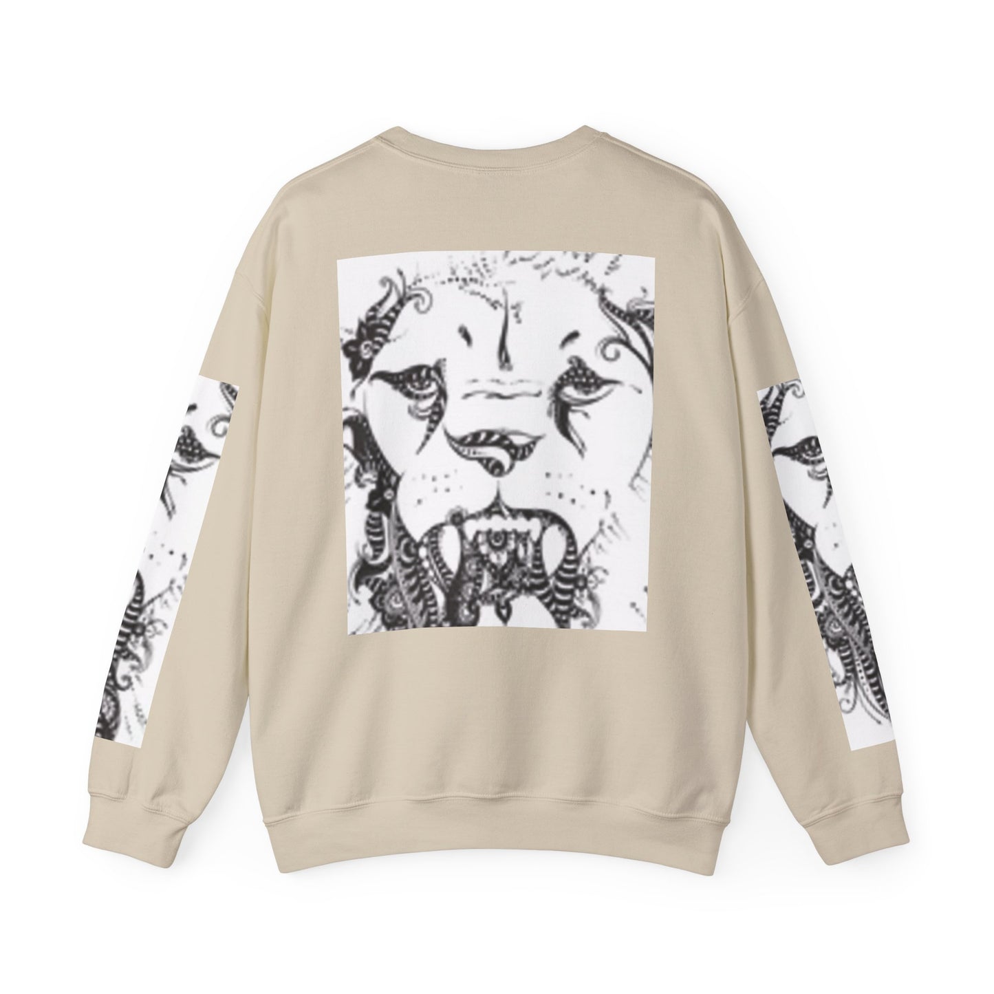 Wild Spirit Lion Graphic Crewneck Sweatshirt | Unisex Heavy Blend