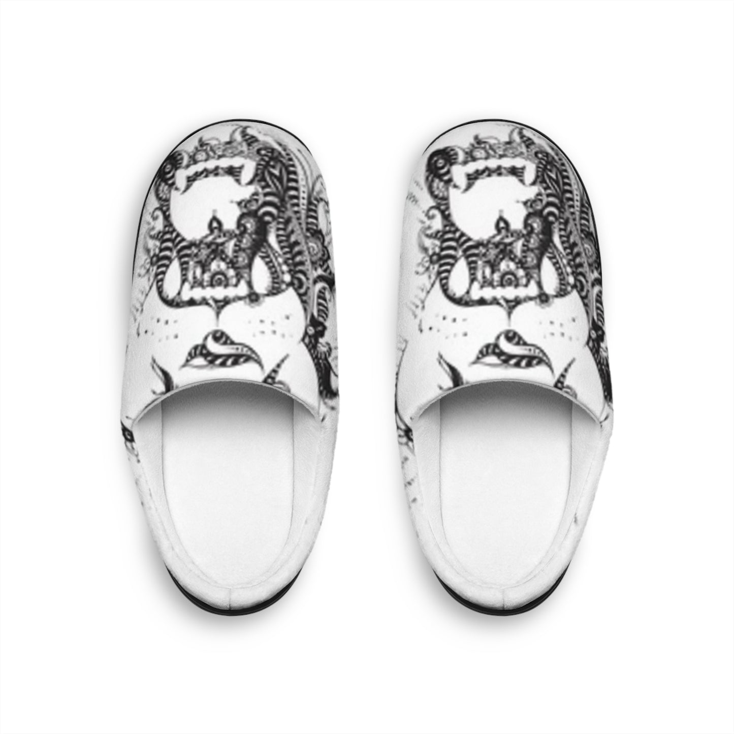 Cozy Men's Indoor Slippers with Unique Artistic Design