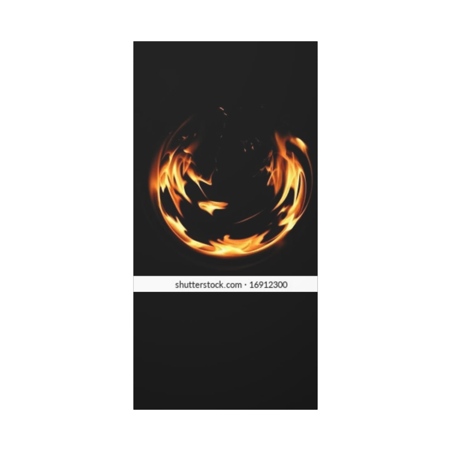 Fire Swirl Matte Canvas Art - Stretched 1.25" Gallery Wrap