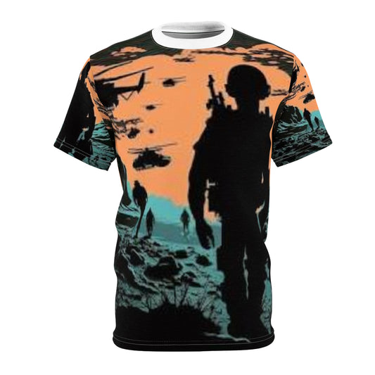 Camo Adventure Unisex Tee - Military Silhouette Design