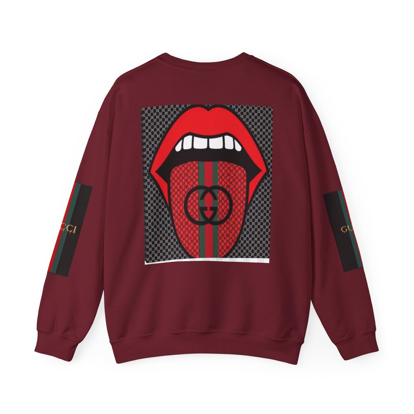 Gucci Inspired Unisex Heavy Blend Crewneck Sweatshirt - Bold Graphic Design