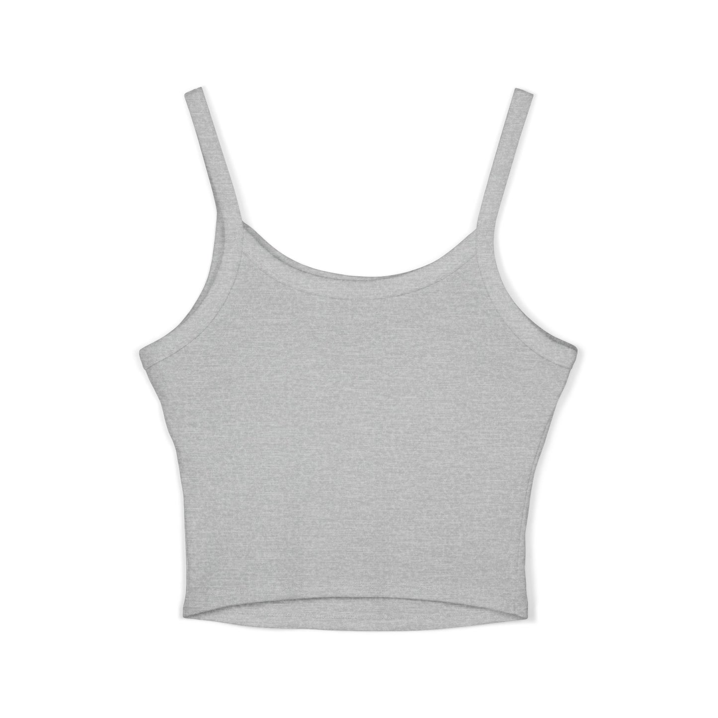 Stylish Women's Spaghetti Strap Tank Top with Leather Design