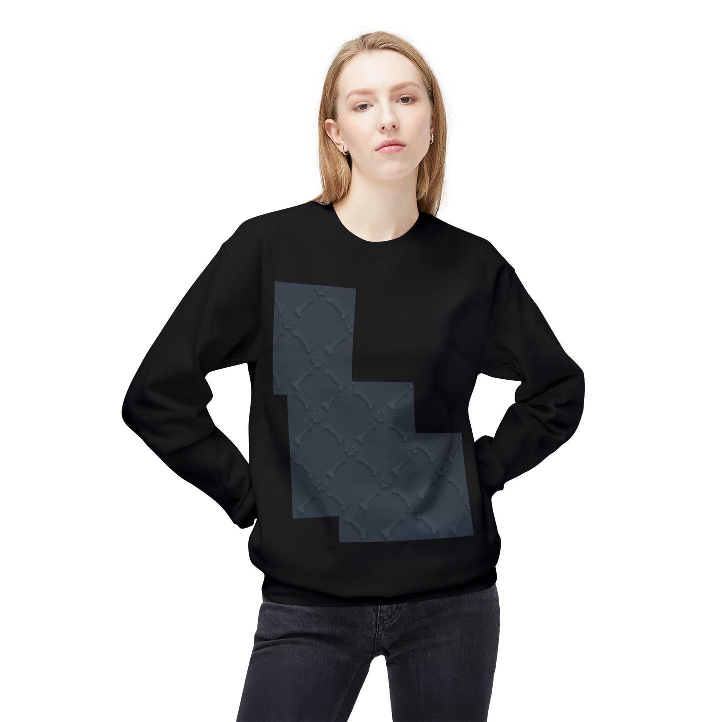 Minimalist Pet-Themed Crewneck Sweatshirt for Animal Lovers