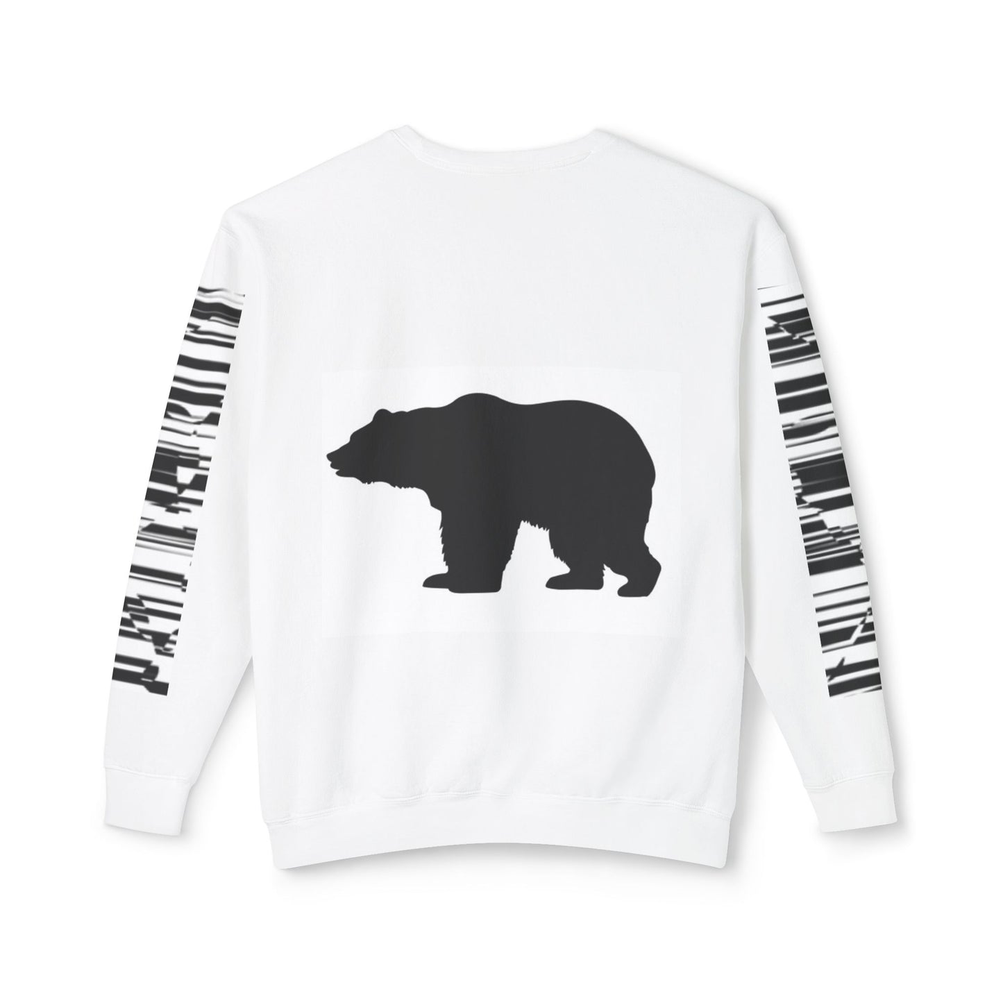 Stylish Bear Graphic Unisex Lightweight Crewneck Sweatshirt