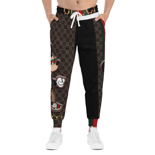 Gucci-Inspired Athletic Joggers - Trendy Sportswear for Fashion Enthusiasts