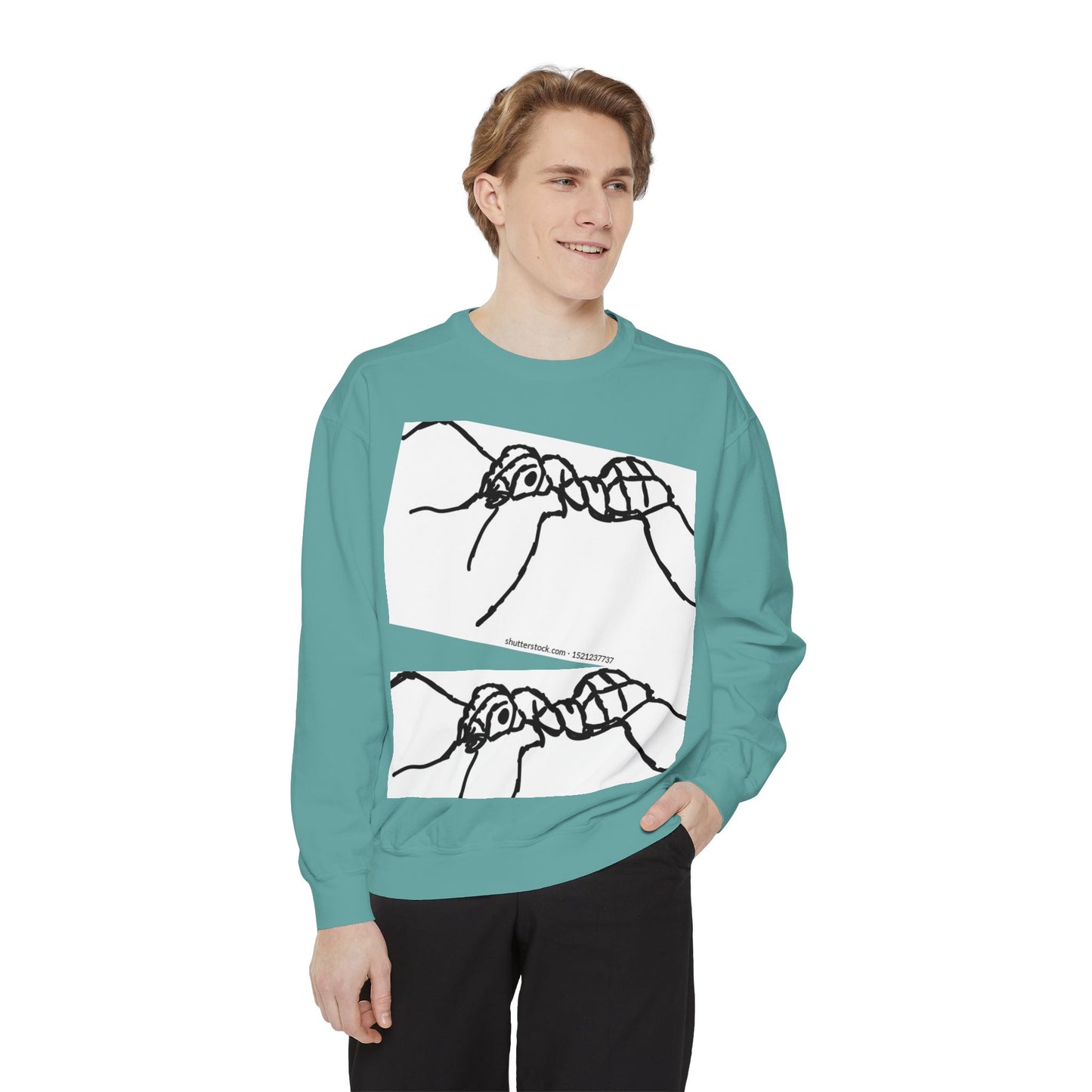 Ant-Inspired Unisex Garment-Dyed Sweatshirt - Unique Nature Lover Gift