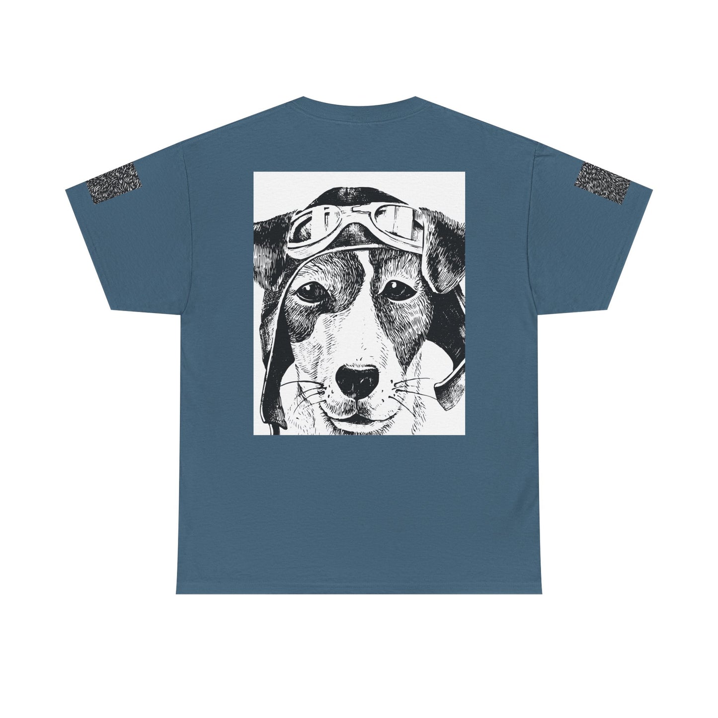 Vintage Aviator Dog Unisex Heavy Cotton Tee