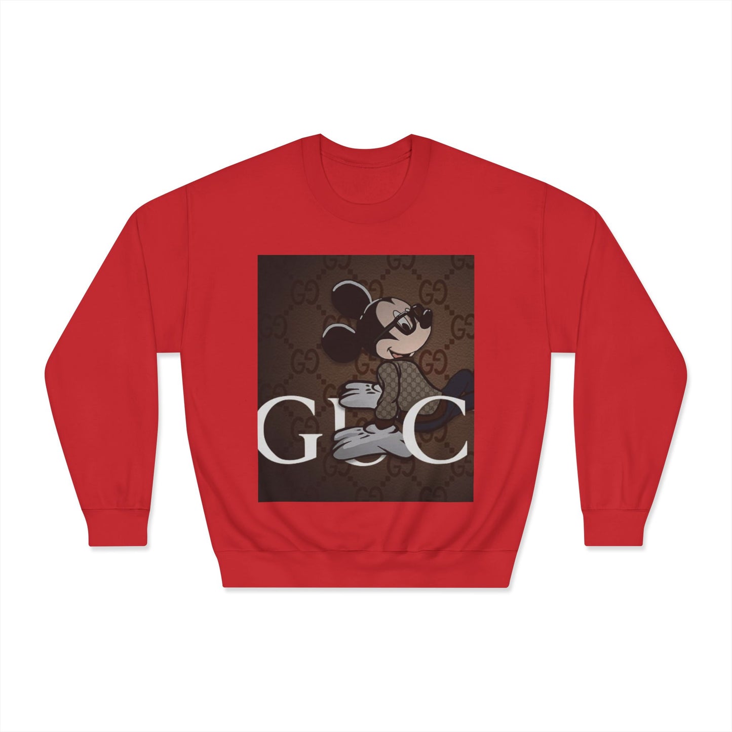 Trendy Mickey Mouse Graphic Crewneck Sweatshirt - Unisex Casual Wear
