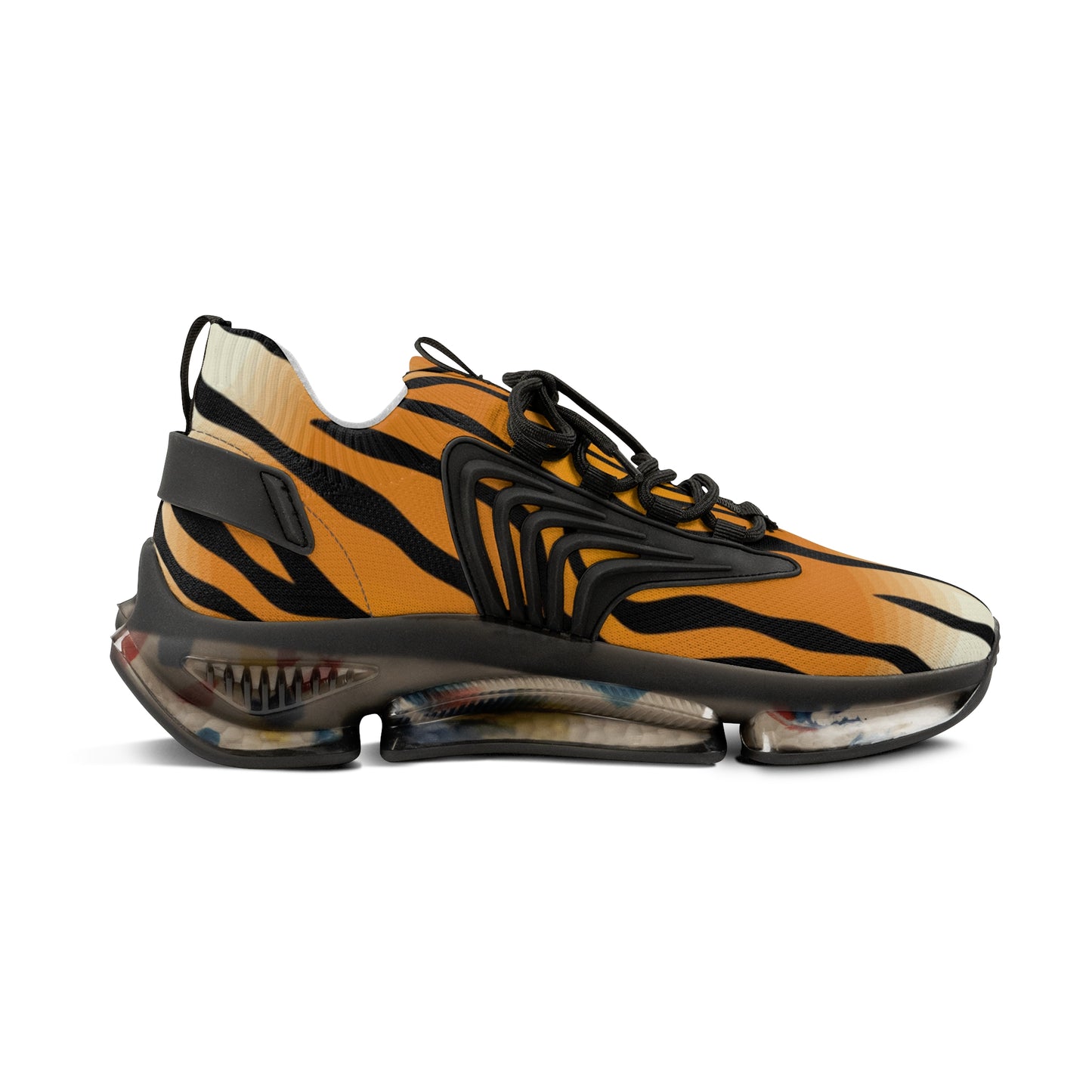 Trendy Tiger Print Mesh Sneakers for Active Lifestyle