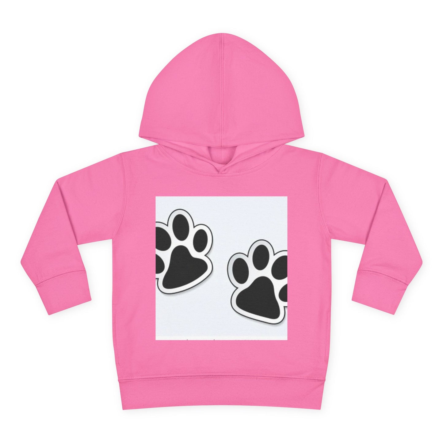 Wildlife Pattern Toddler Pullover Fleece Hoodie - Playful Animal Design for Kids