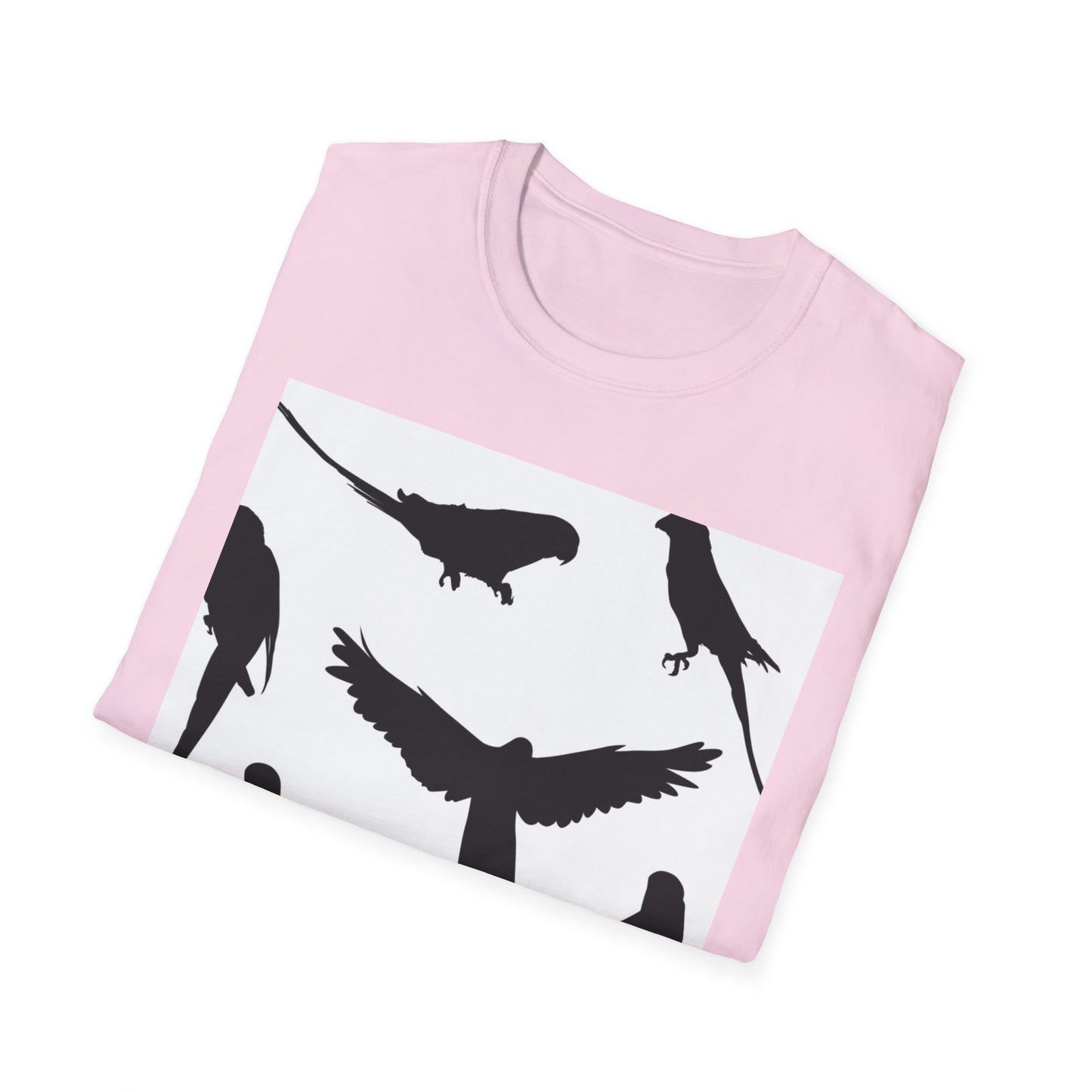 Minimalist Bird Silhouette Unisex Softstyle T-Shirt