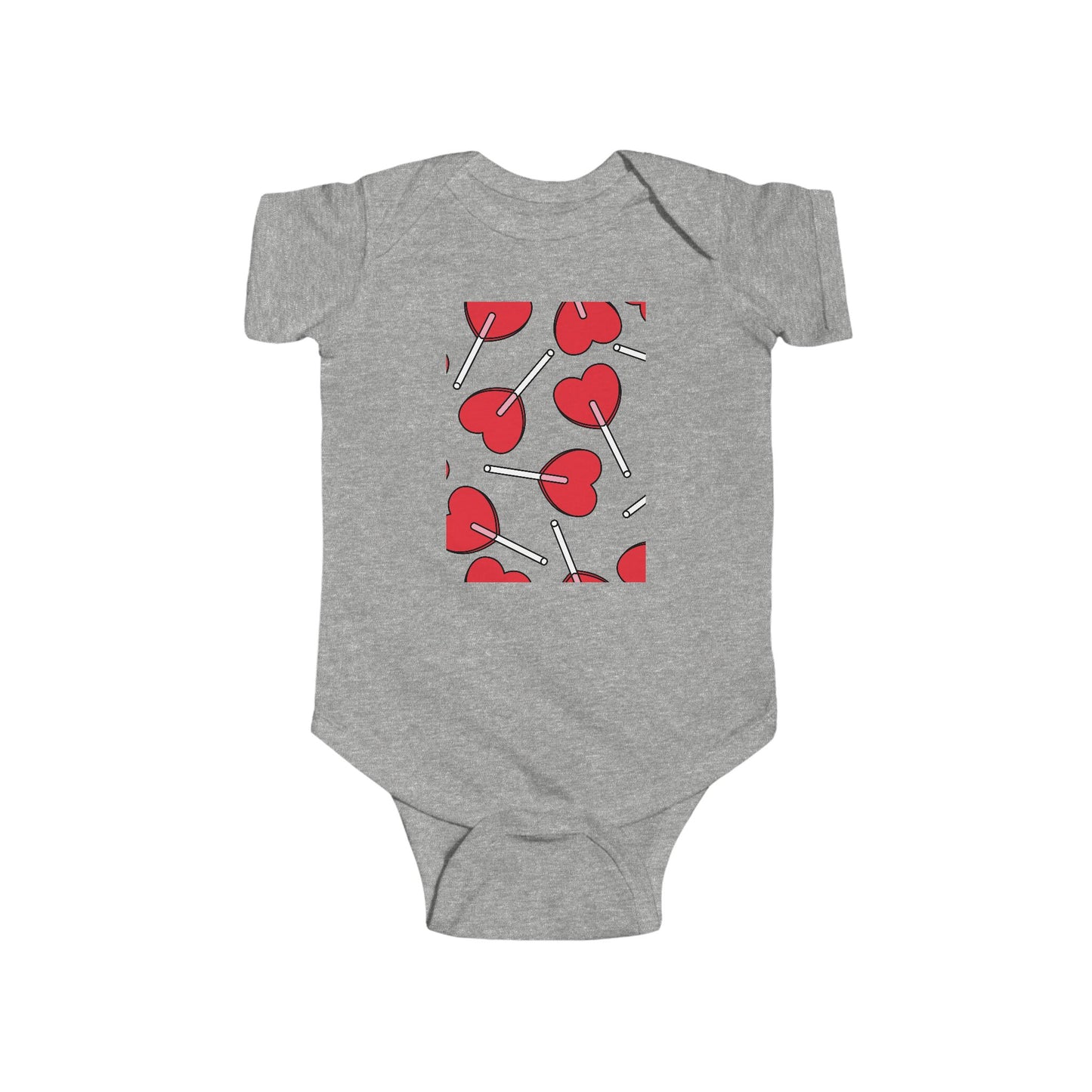 Cute Hearts Infant Bodysuit - Perfect for Baby Showers and Valentine's Day
