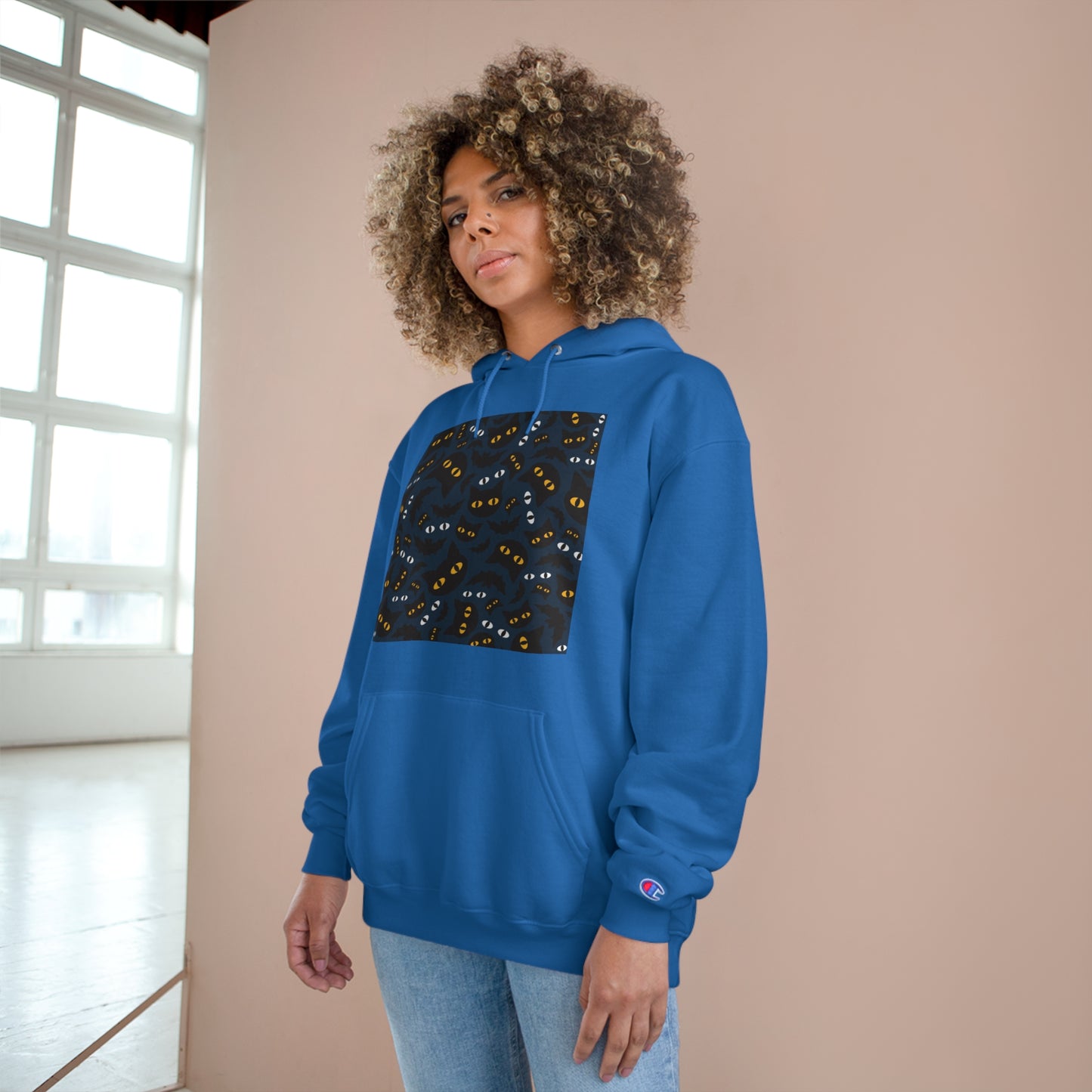 Cozy Cat-Themed Champion Hoodie for Cat Lovers