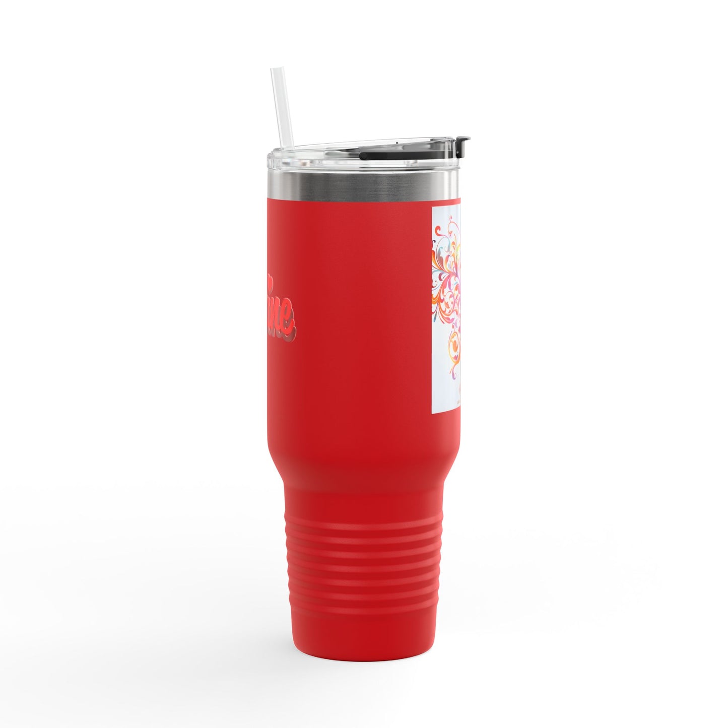 Elegant Insulated Travel Mug | 40oz with Nature-Inspired Design