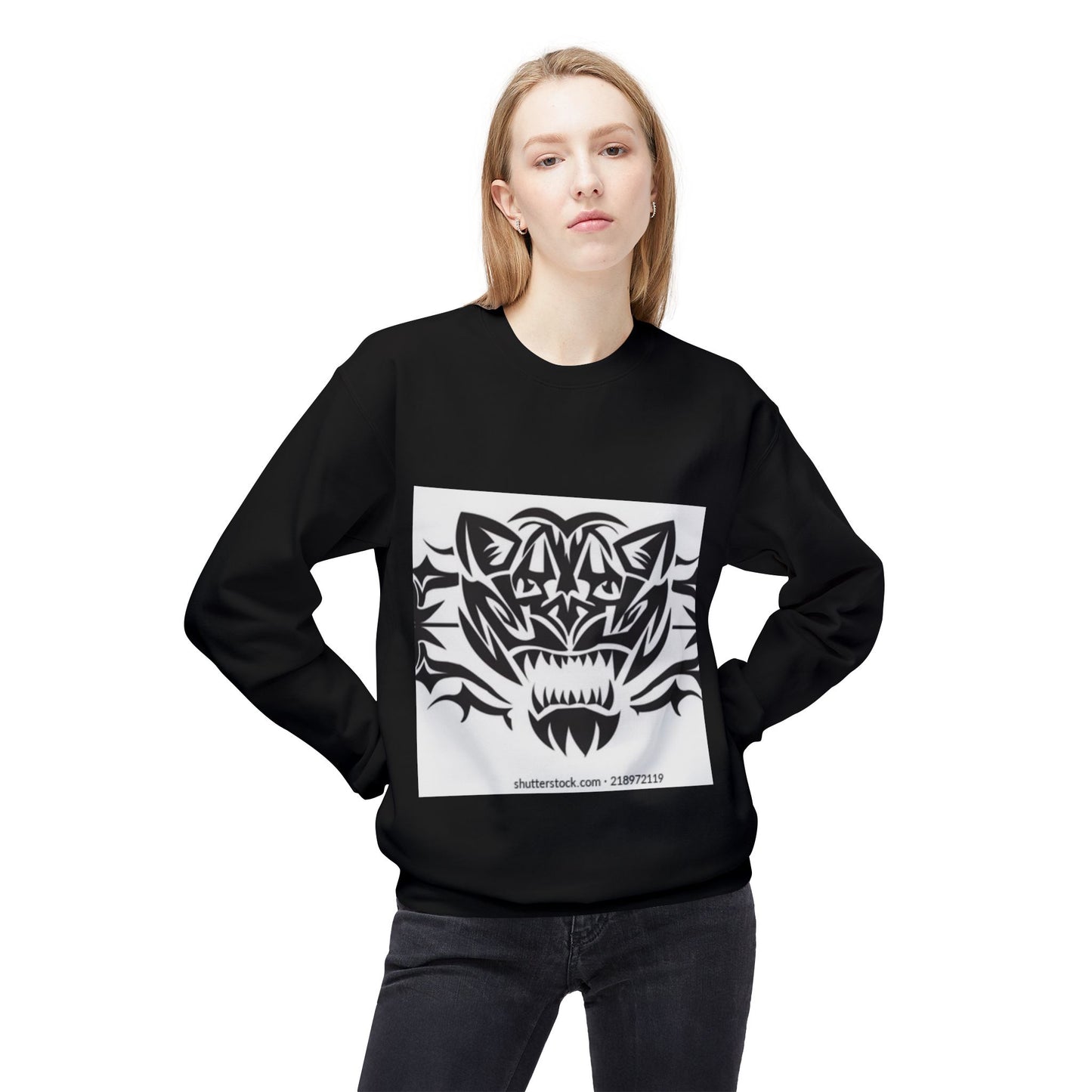 Fierce Tiger Graphic Sweatshirt for Nature Lovers