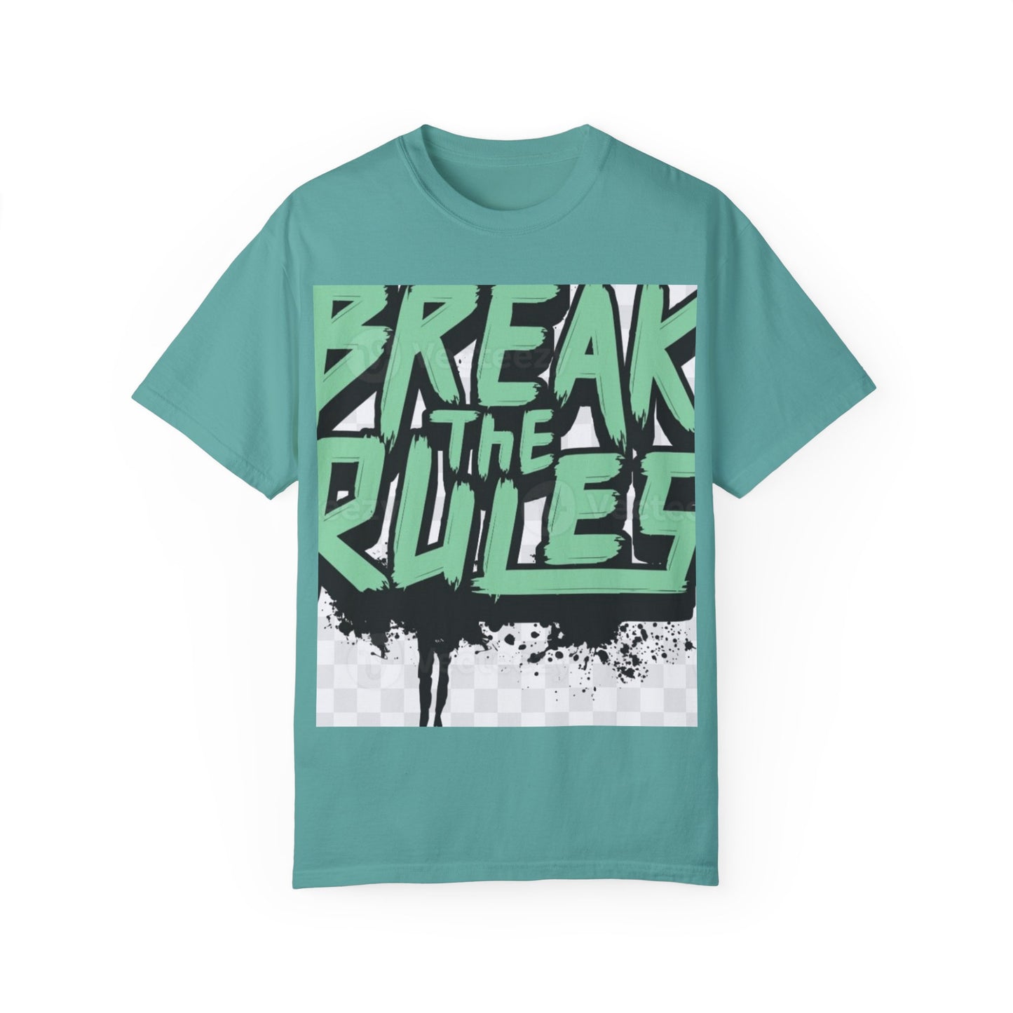 Unisex Garment-Dyed T-shirt - "Break the Rules" Graphic Tee for Creative Spirits