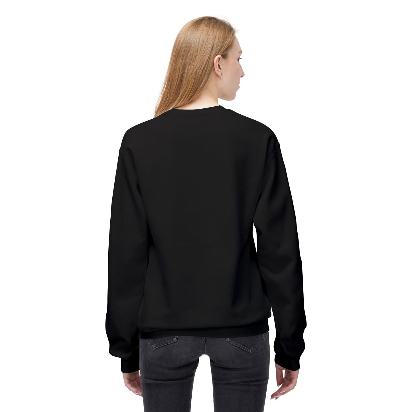Whimsical Softstyle Fleece Crewneck Sweatshirt - Pink Rattle Design