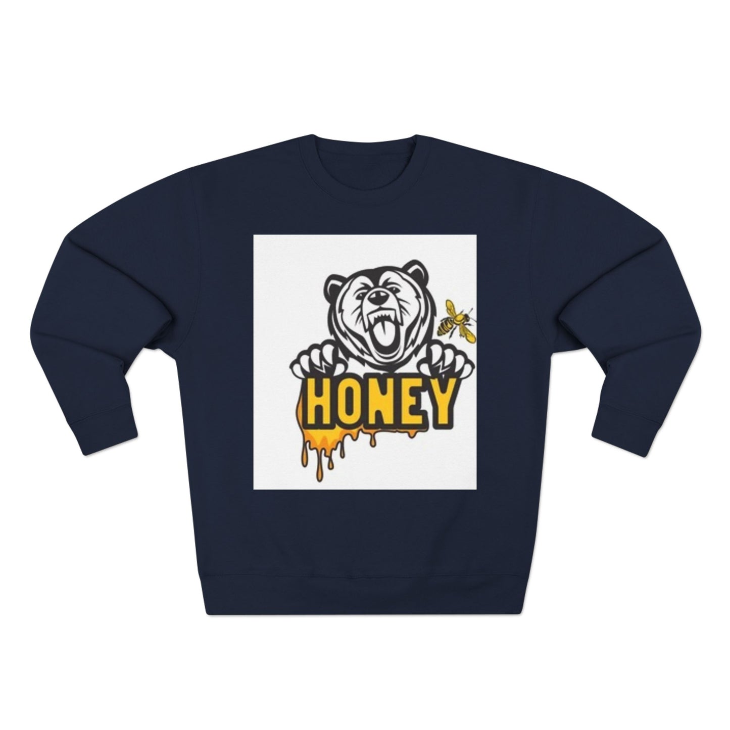 Honey Bear Unisex Crewneck Sweatshirt - Cozy and Fun Gift for Animal Lovers
