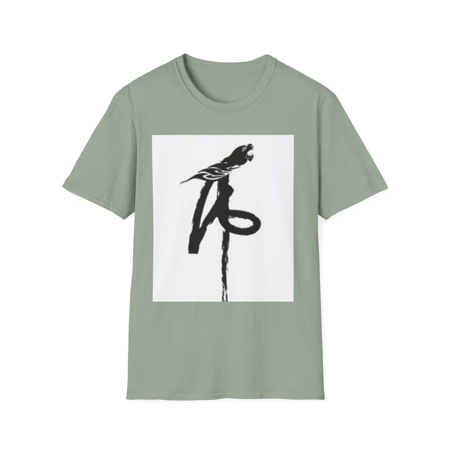 Unisex Softstyle T-Shirt - Black Bird Design for Nature Lovers