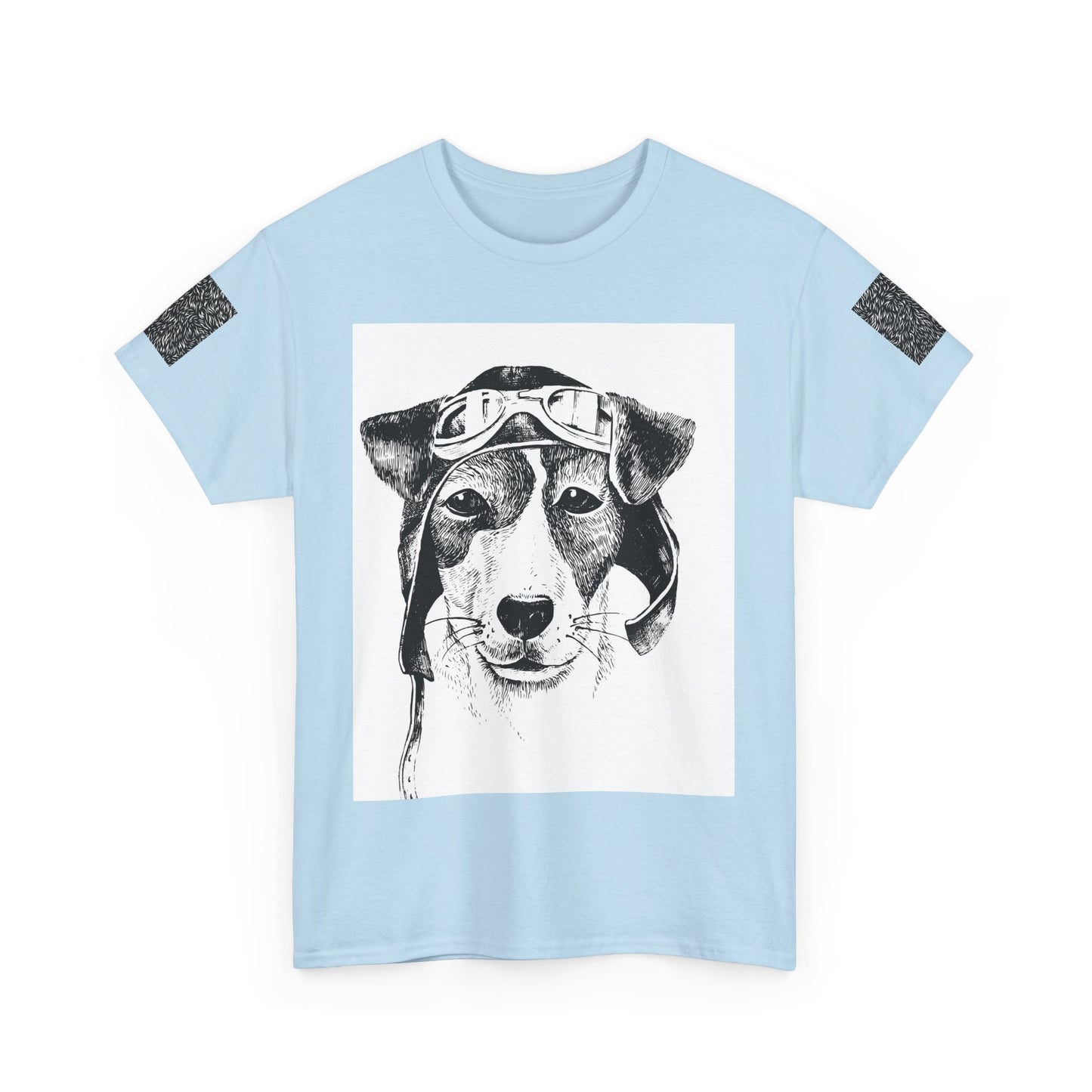 Vintage Aviator Dog Unisex Heavy Cotton Tee