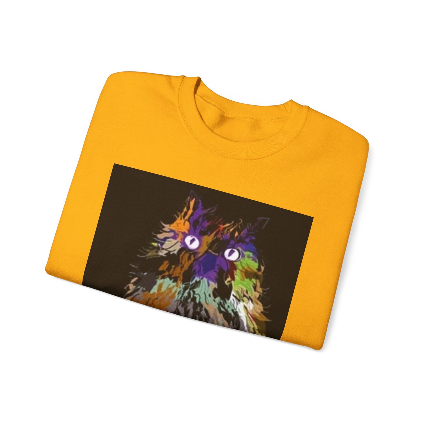 Colorful Owl Crewneck Sweatshirt - Unisex Heavy Blend™ - Cozy Art Wear for Animal Lovers