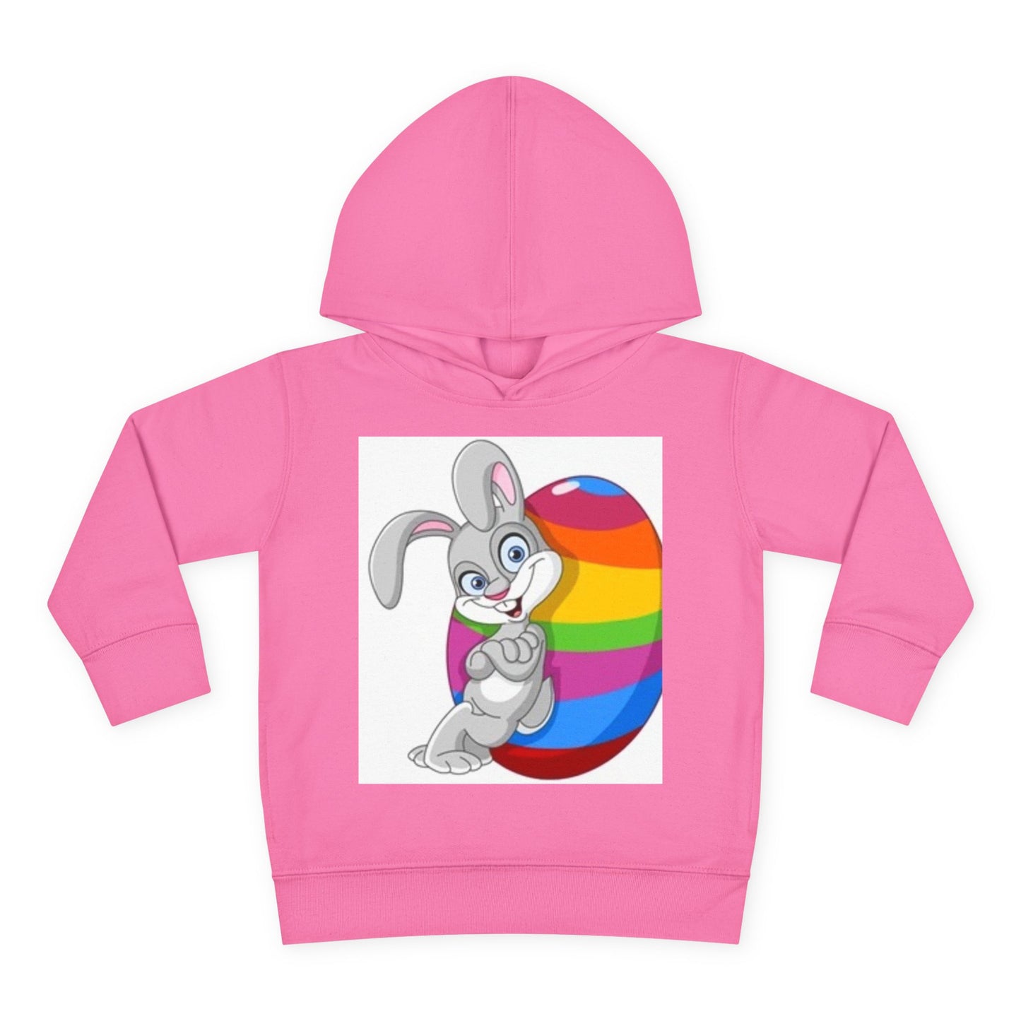 Colorful Easter Bunny Toddler Pullover Hoodie