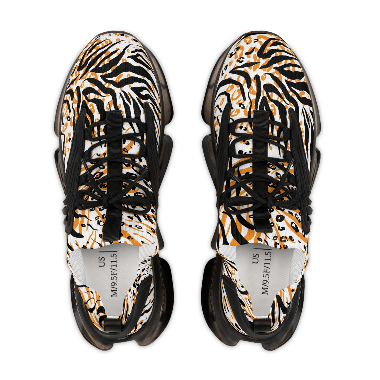 Wild Style Men's Mesh Sneakers - Lightweight and Stylish Jungle Print