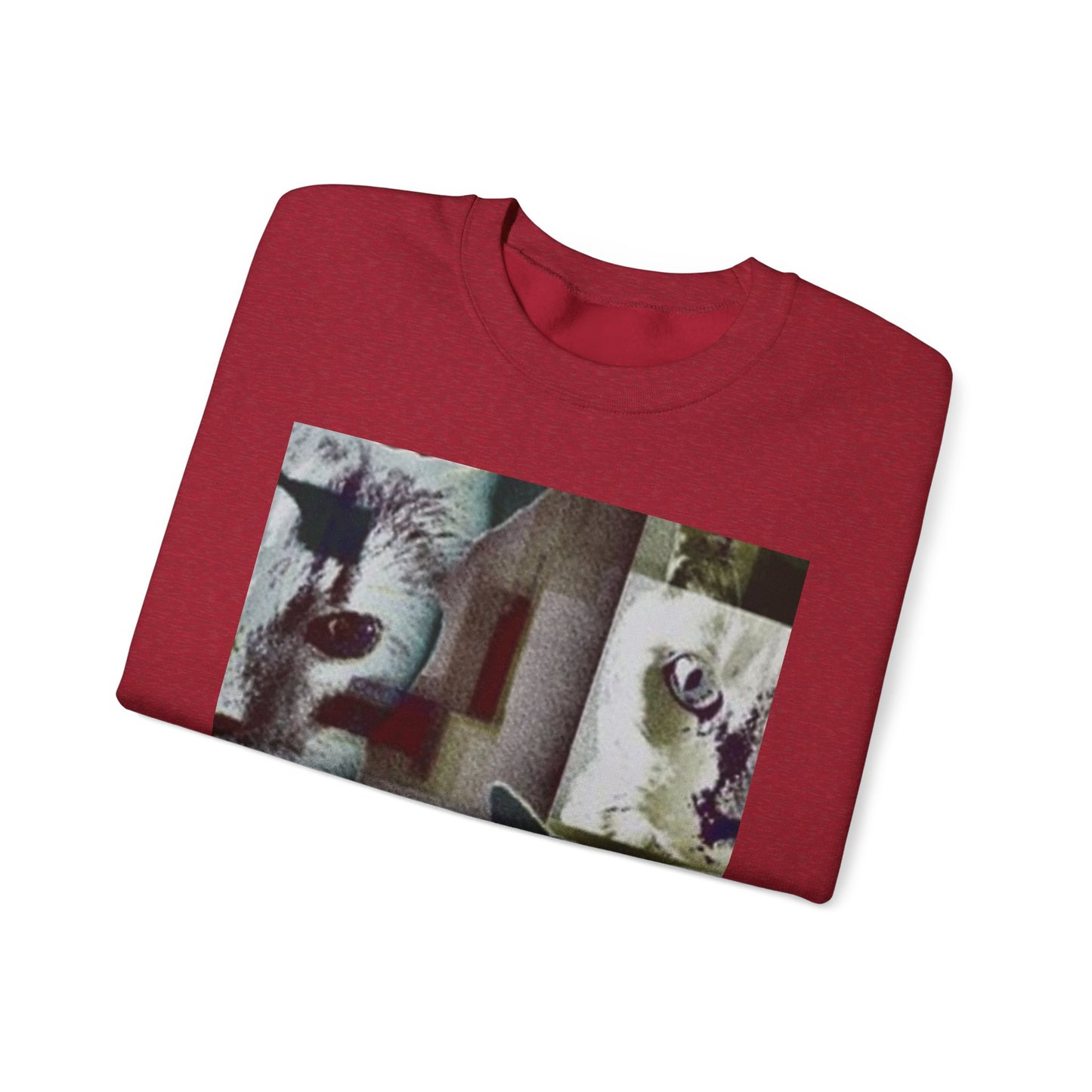 Cozy Cat Lover Crewneck Sweatshirt - Artistic Feline Design