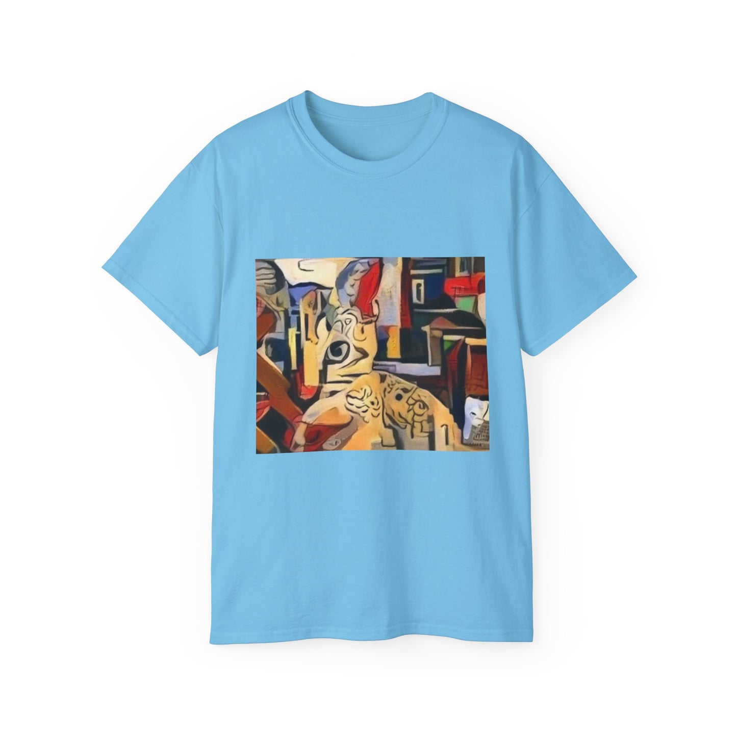 Colorful Ocean-Inspired Unisex Cotton Tee