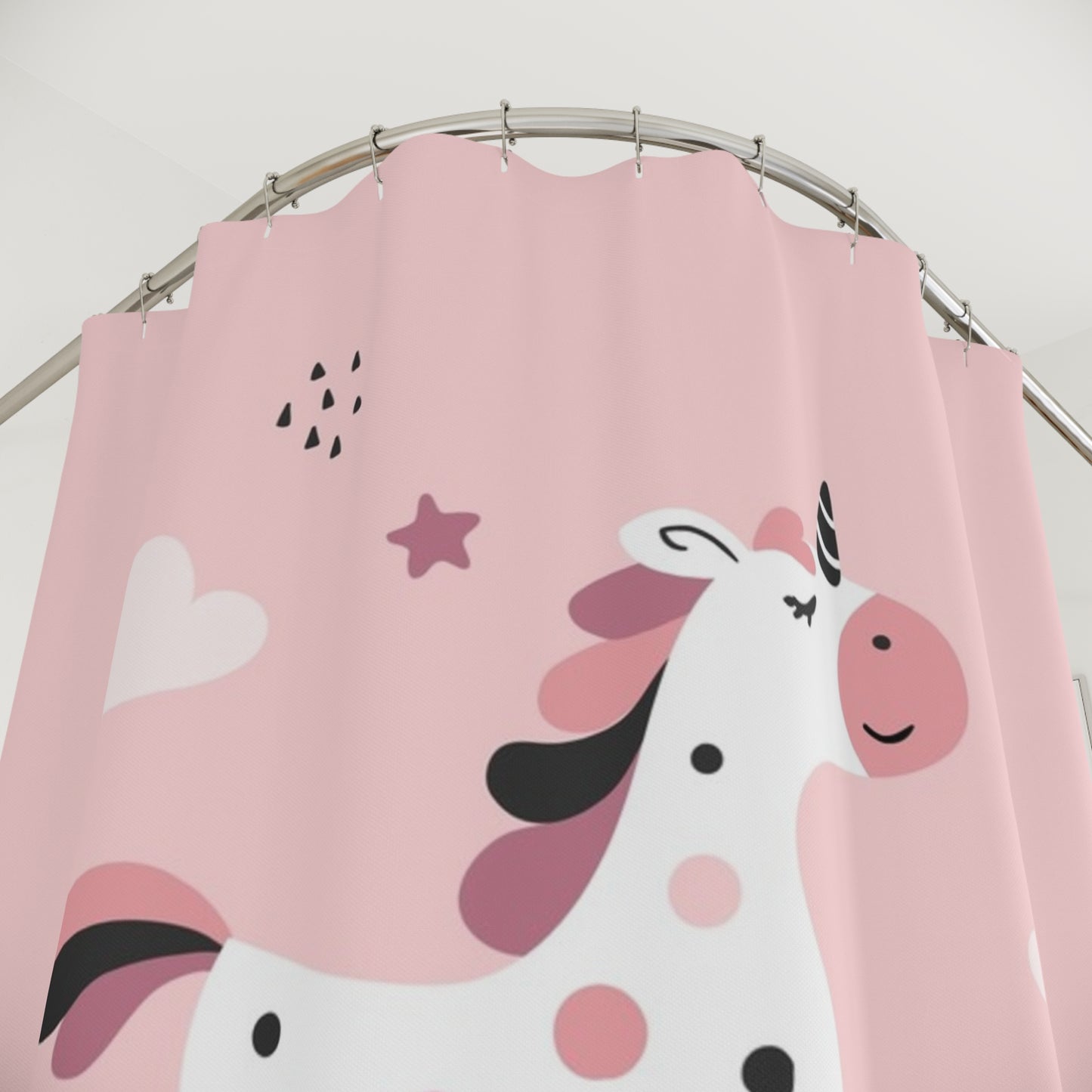 Whimsical Unicorn Shower Curtain - "Be Unique"
