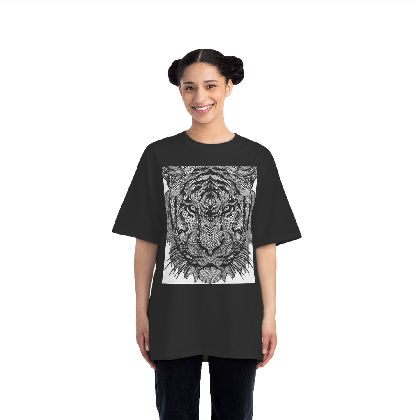 Tiger Graphic Beefy-T® Short-Sleeve T-Shirt - Bold Animal Art Tee