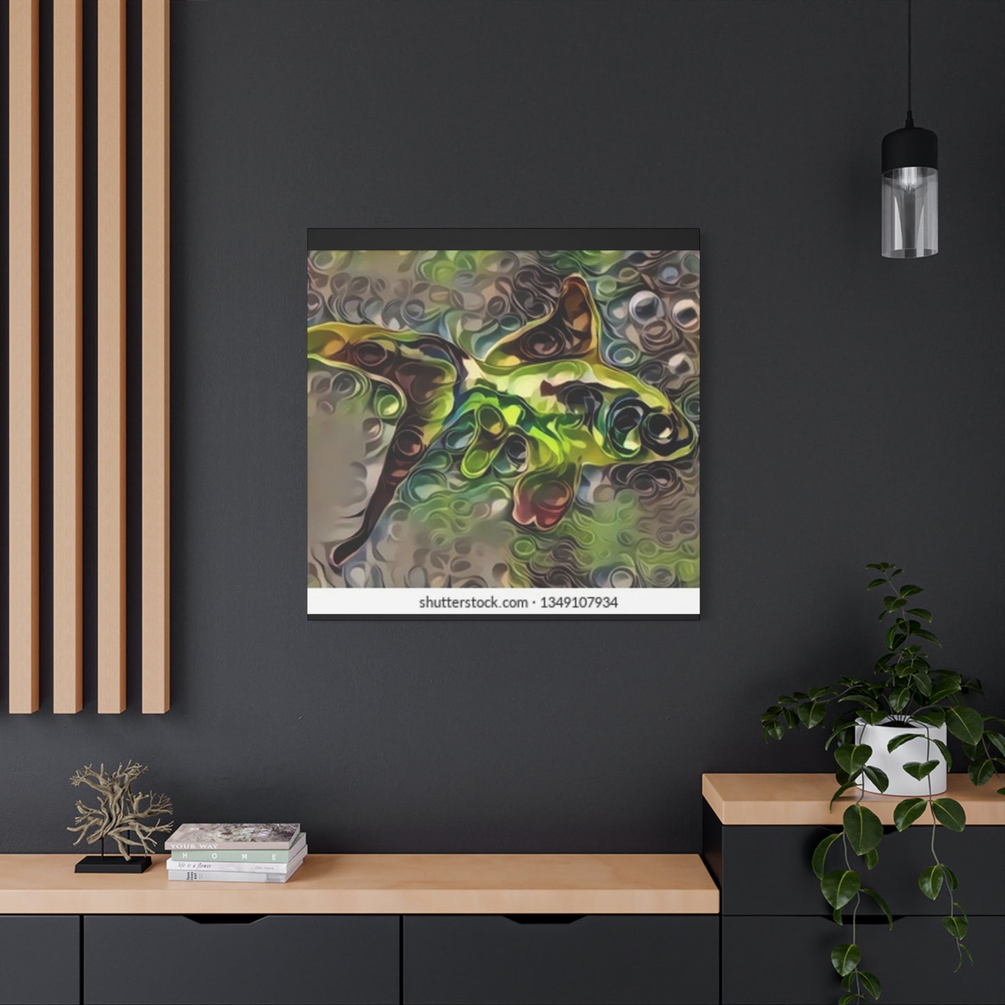 Abstract Nature Canvas Art - Stretched Matte Wall Decor