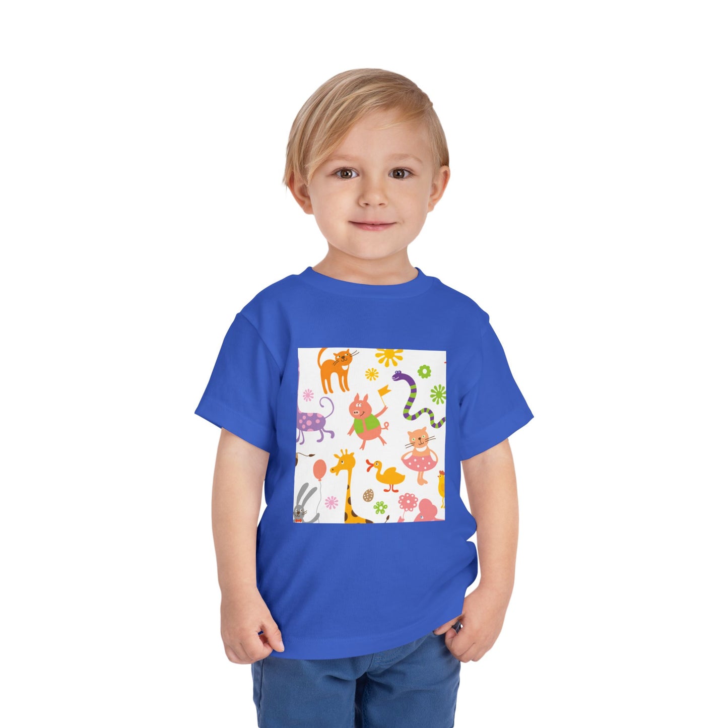 Playful Toddler Tee with Fun Animal Prints