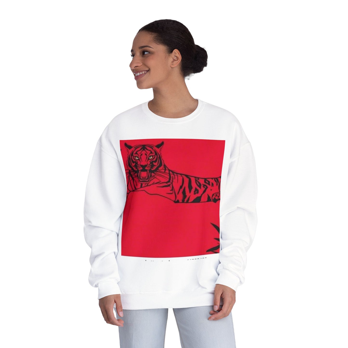 Bold Tiger Graphic Unisex Sweatshirt - Chill Vibes, Perfect for Every Occasion