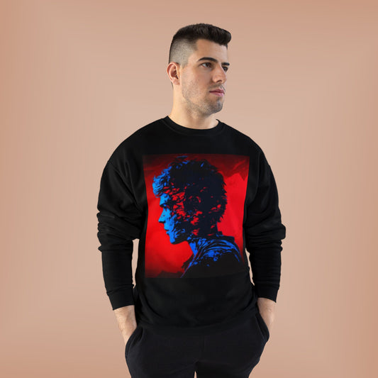 Vibrant Unisex EcoSmart® Crewneck Sweatshirt - Artistic Profile Design