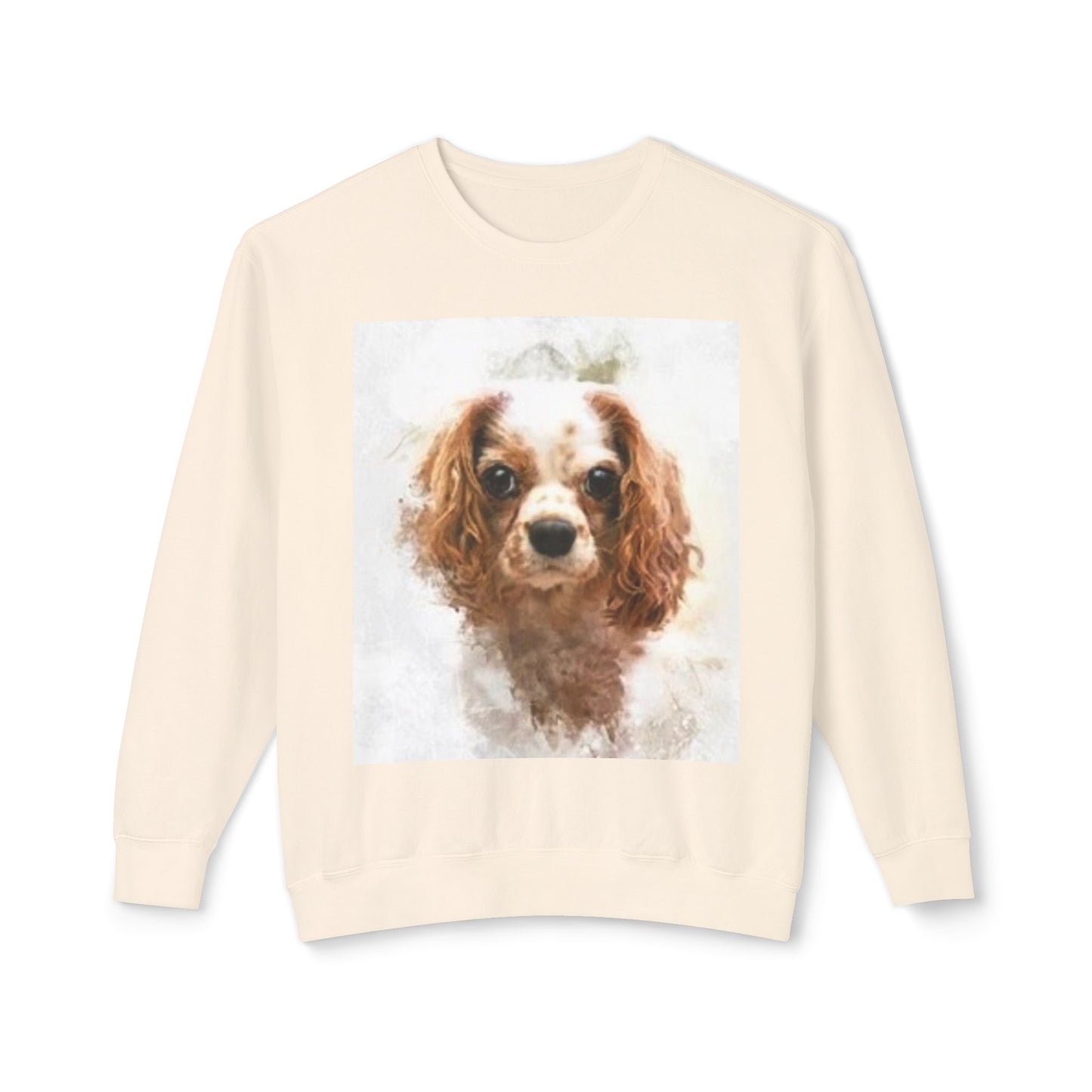 Cute Cavalier King Charles Spaniel Sweatshirt - Unisex Lightweight Crewneck