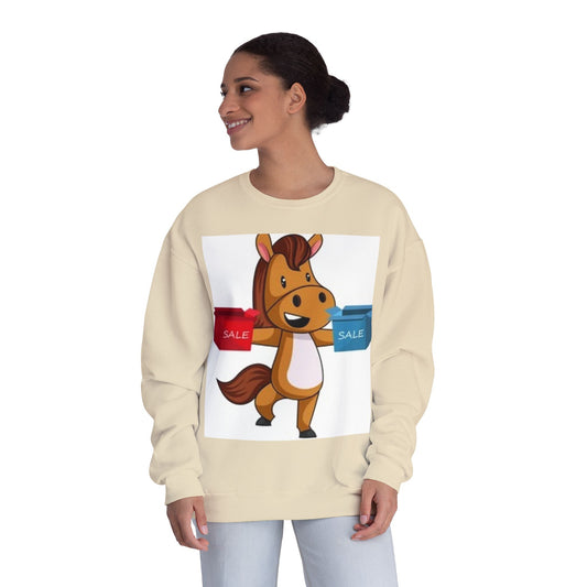 Funny Horse Sale Crewneck Sweatshirt | Unisex NuBlend®