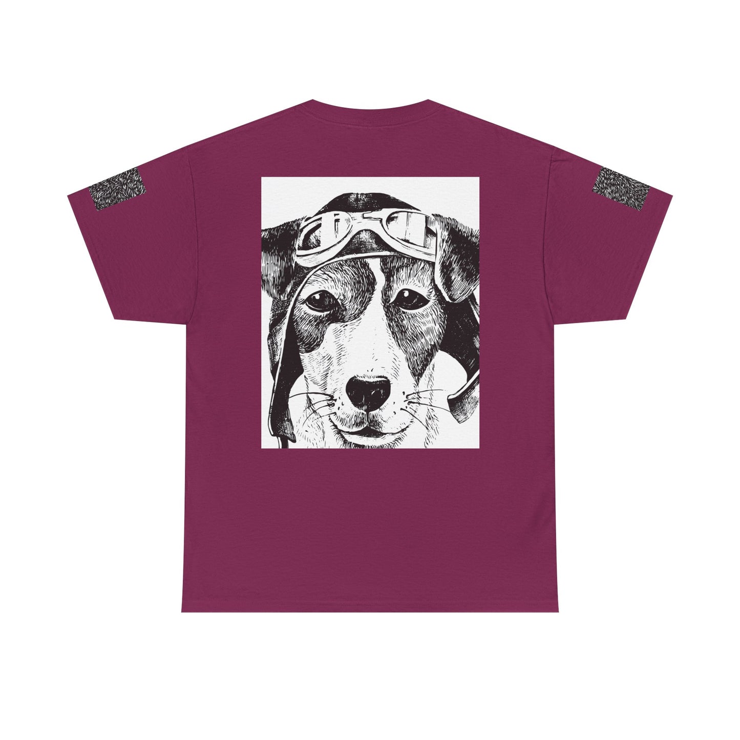 Vintage Aviator Dog Unisex Heavy Cotton Tee